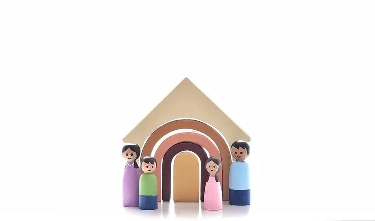 Wooden House Stacker